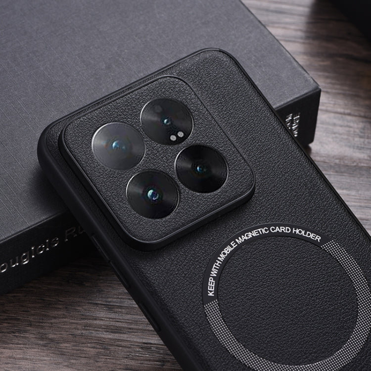 For Xiaomi 14T Pro PU MagSafe Magnetic Phone Case