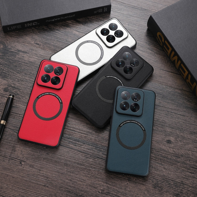 For Xiaomi 14T Pro PU MagSafe Magnetic Phone Case