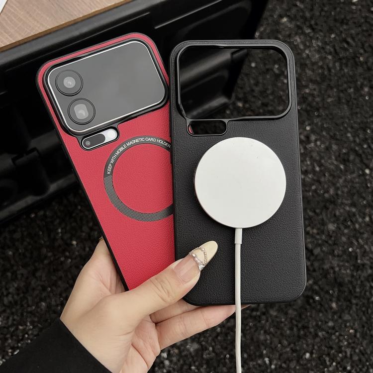 For Xiaomi 17 Pro Max PU MagSafe Magnetic Phone Case
