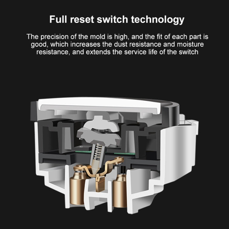 86mm Round LED Tempered Glass Switch Panel, Gold Round Glass, Style:Dual Computer Socket
