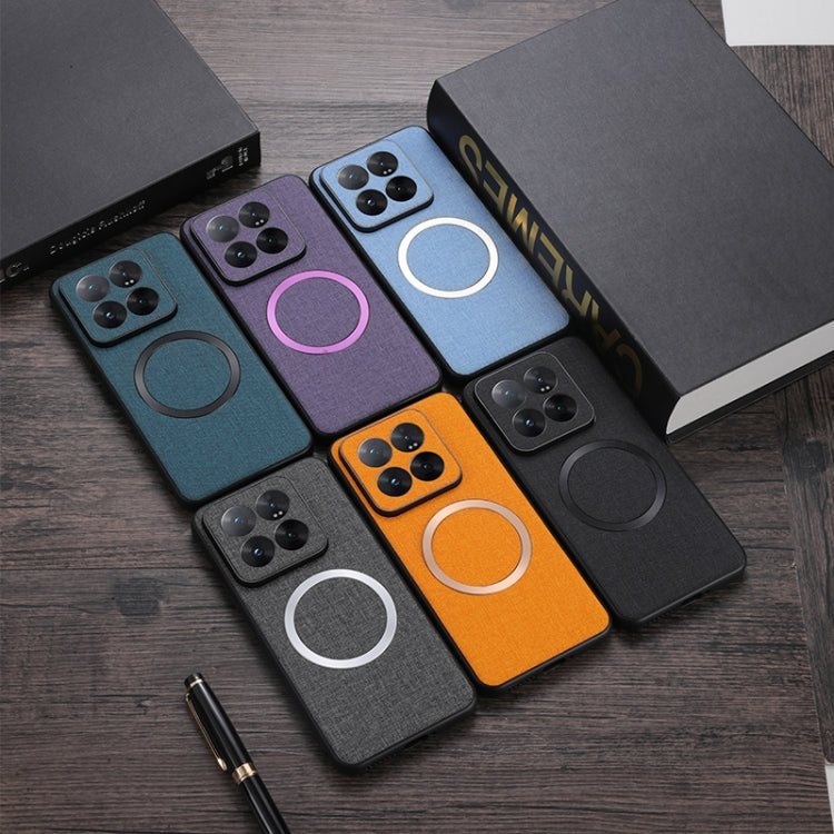 For Xiaomi 14T CD Magsafe Magnetic Cloth Texture Phone Case