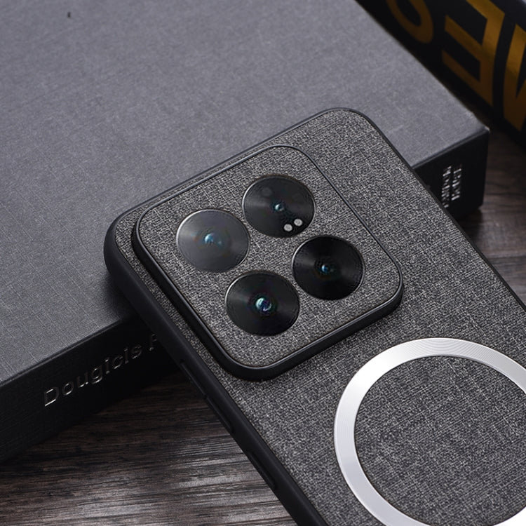 For Xiaomi 14T Pro CD Magsafe Magnetic Cloth Texture Phone Case