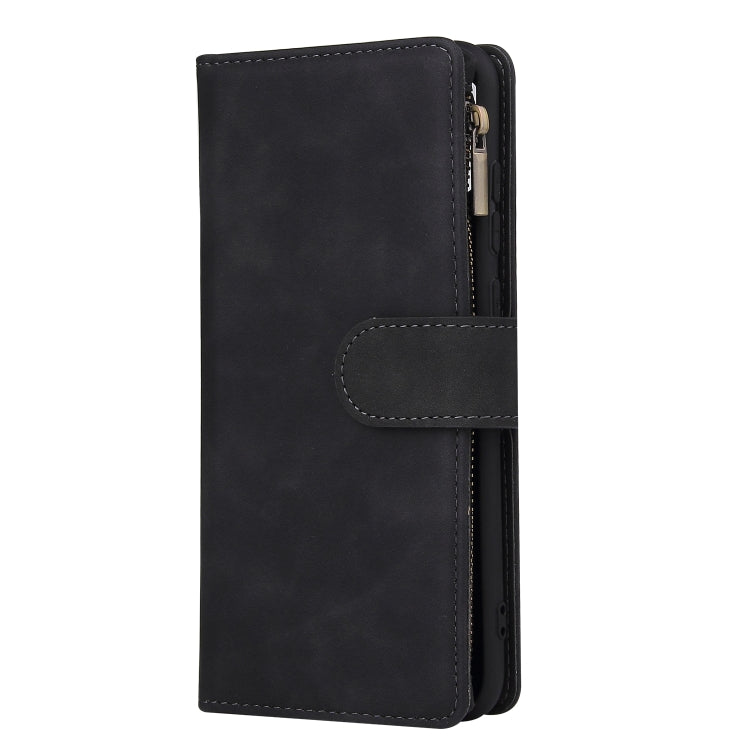 For Samsung Galaxy A11 US Multifunctional Frosted Zipper Wallet Leather Phone Case