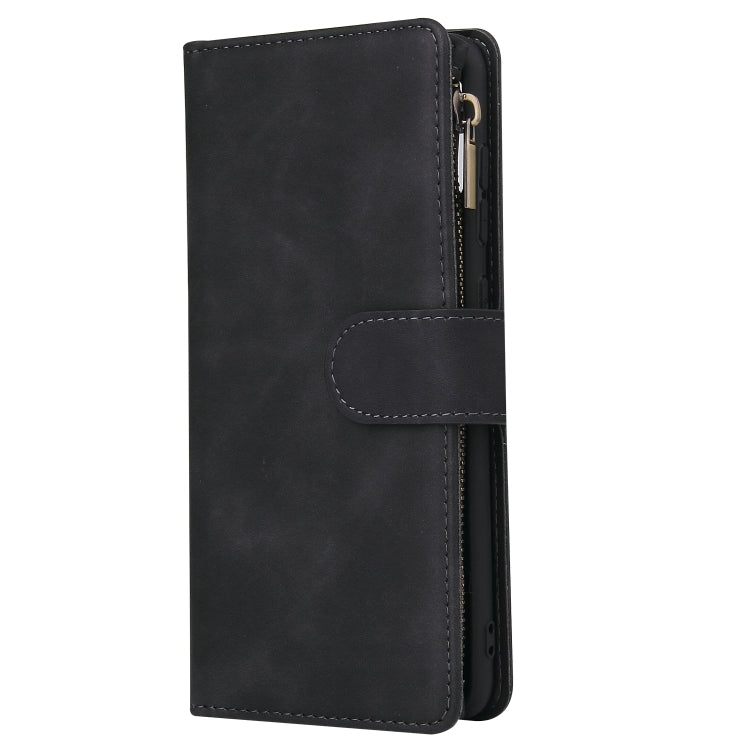 For Samsung Galaxy A31 Multifunctional Frosted Zipper Wallet Leather Phone Case