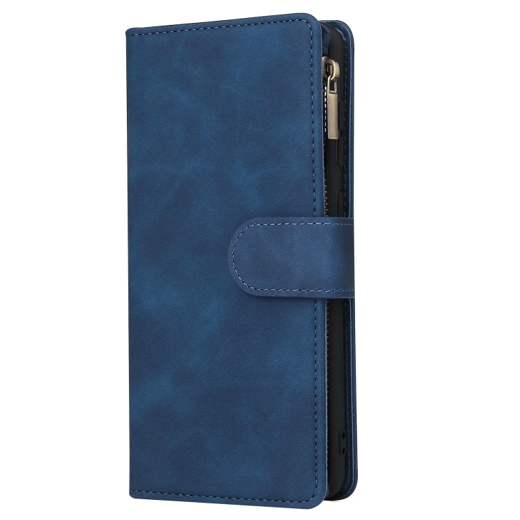 For Samsung Galaxy A31 Multifunctional Frosted Zipper Wallet Leather Phone Case