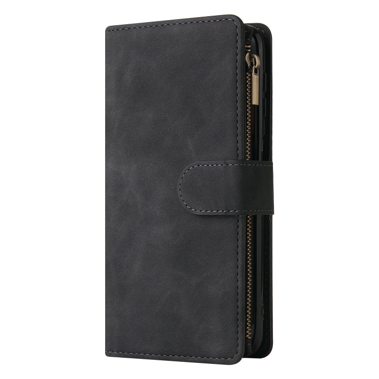 For Samsung Galaxy A32 5G Multifunctional Frosted Zipper Wallet Leather Phone Case
