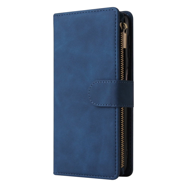 For Samsung Galaxy A32 5G Multifunctional Frosted Zipper Wallet Leather Phone Case