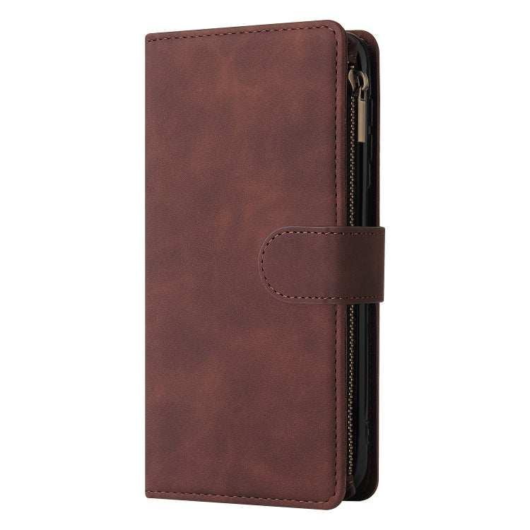 For Samsung Galaxy A32 5G Multifunctional Frosted Zipper Wallet Leather Phone Case