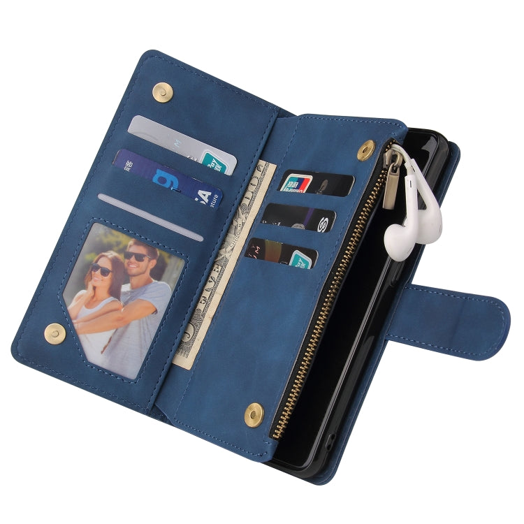 For Samsung Galaxy A52 5G Multifunctional Frosted Zipper Wallet Leather Phone Case