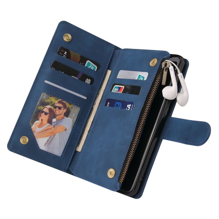 For Samsung Galaxy A72 5G Multifunctional Frosted Zipper Wallet Leather Phone Case