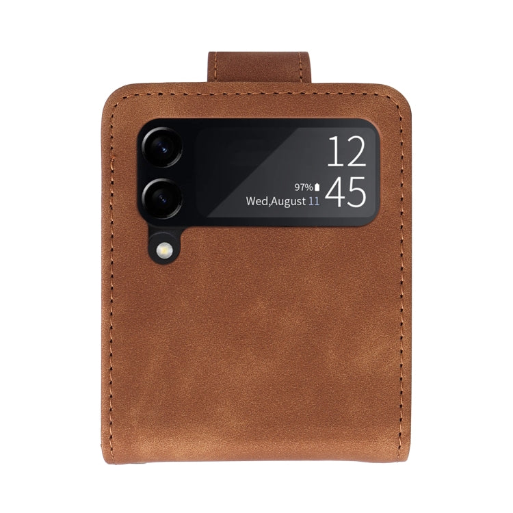 For Samsung Galaxy Z Flip3 5G Multifunctional Frosted Zipper Wallet Leather Phone Case