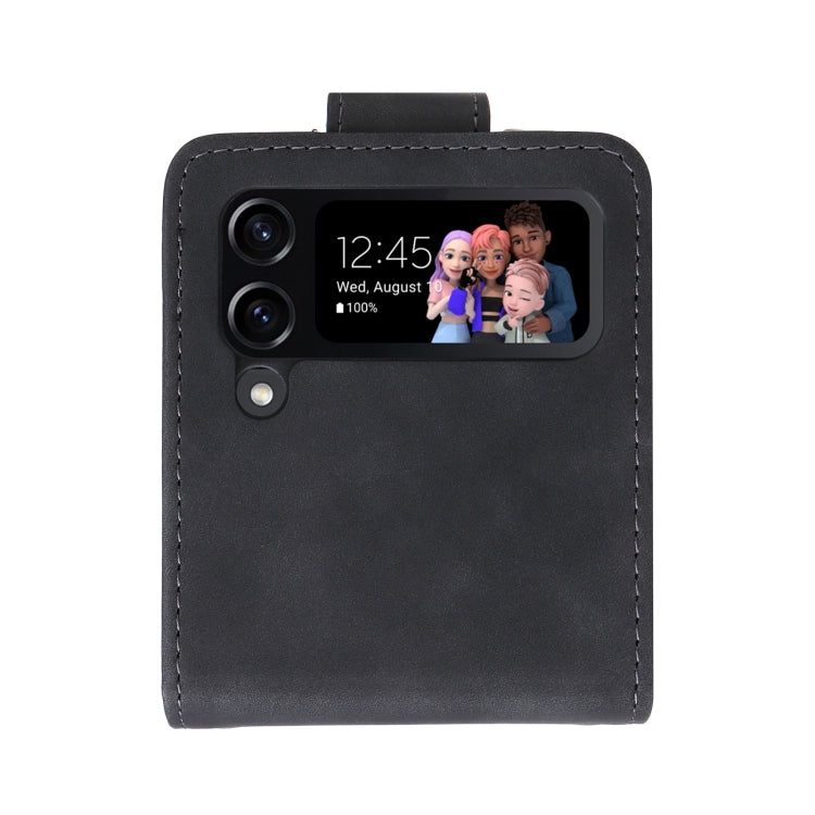 For Samsung Galaxy Z Flip4 Multifunctional Frosted Zipper Wallet Leather Phone Case
