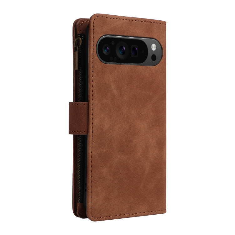 For Google Pixel 9 Pro Multifunctional Multi-Card Wallet Phone Leather Case
