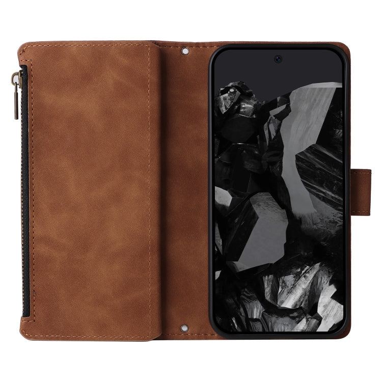 For Google Pixel 9 Pro Multifunctional Multi-Card Wallet Phone Leather Case