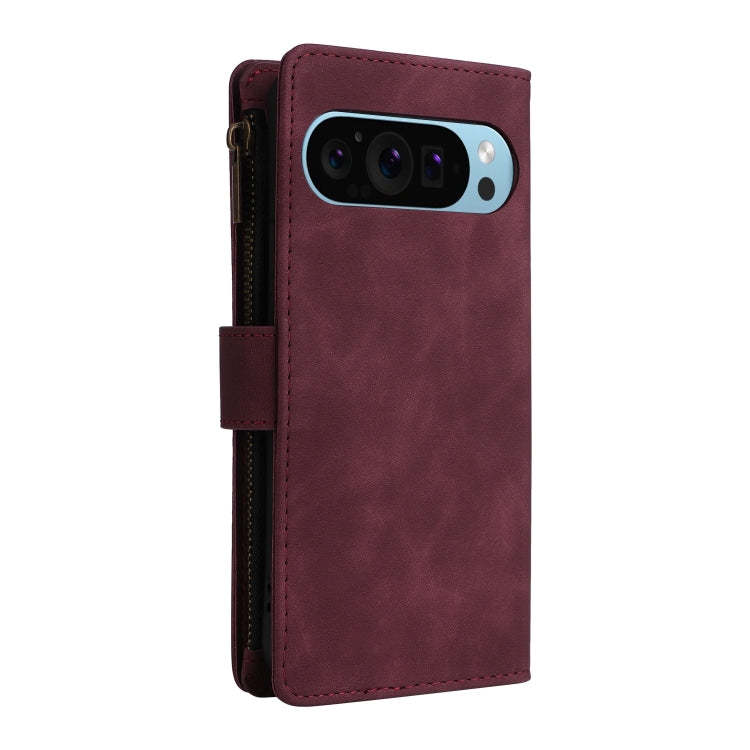 For Google Pixel 9 Multifunctional Multi-Card Wallet Phone Leather Case