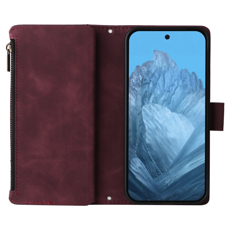 For Google Pixel 9 Multifunctional Multi-Card Wallet Phone Leather Case