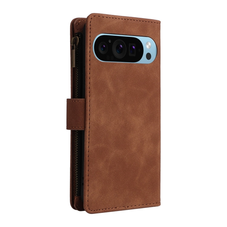 For Google Pixel 9 Multifunctional Multi-Card Wallet Phone Leather Case