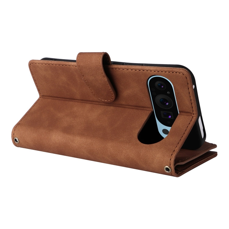 For Google Pixel 9 Multifunctional Multi-Card Wallet Phone Leather Case