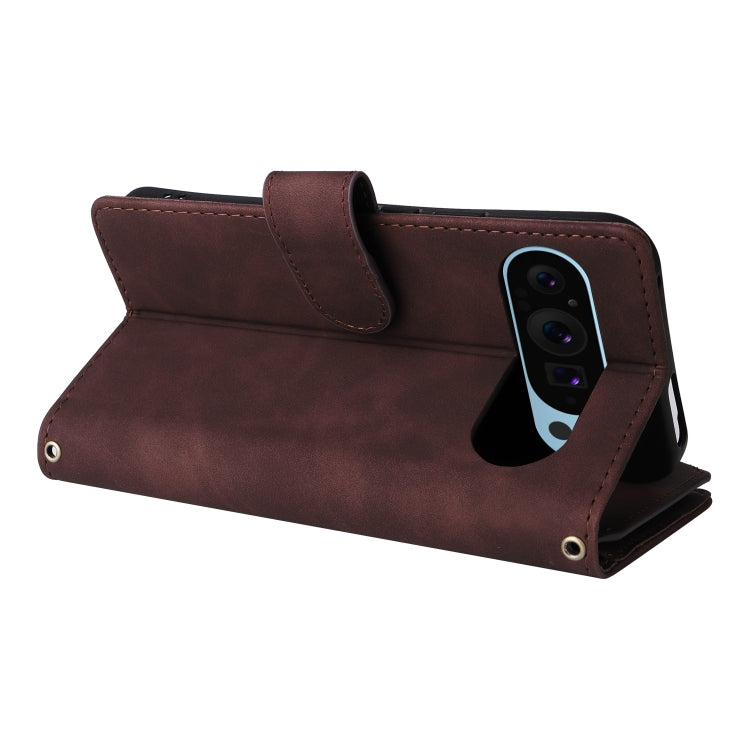 For Google Pixel 9 Multifunctional Multi-Card Wallet Phone Leather Case