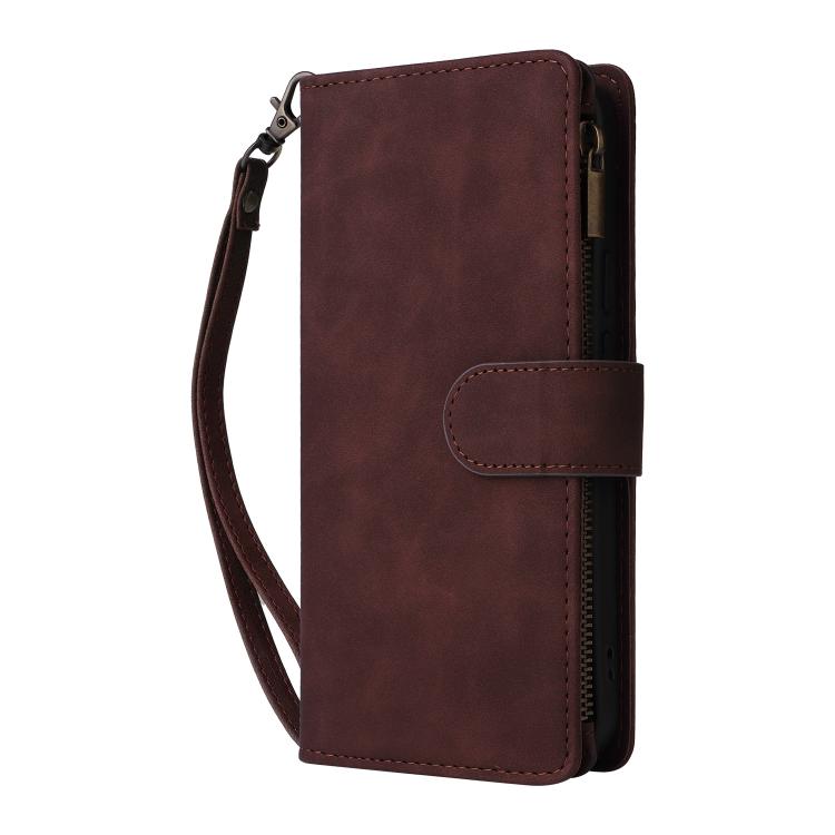 For Google Pixel 9a Multifunctional Multi-Card Wallet Phone Leather Case