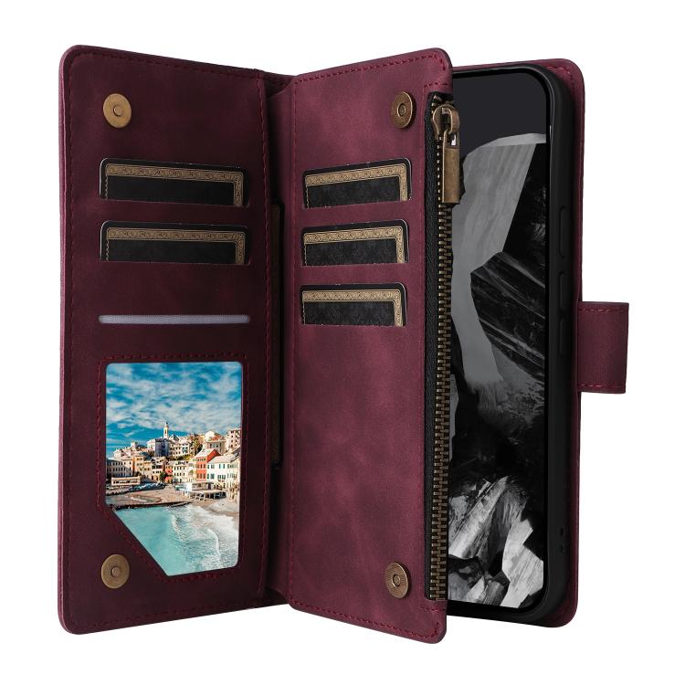 For Google Pixel 10 Pro XL Multifunctional Multi-Card Wallet Phone Leather Case