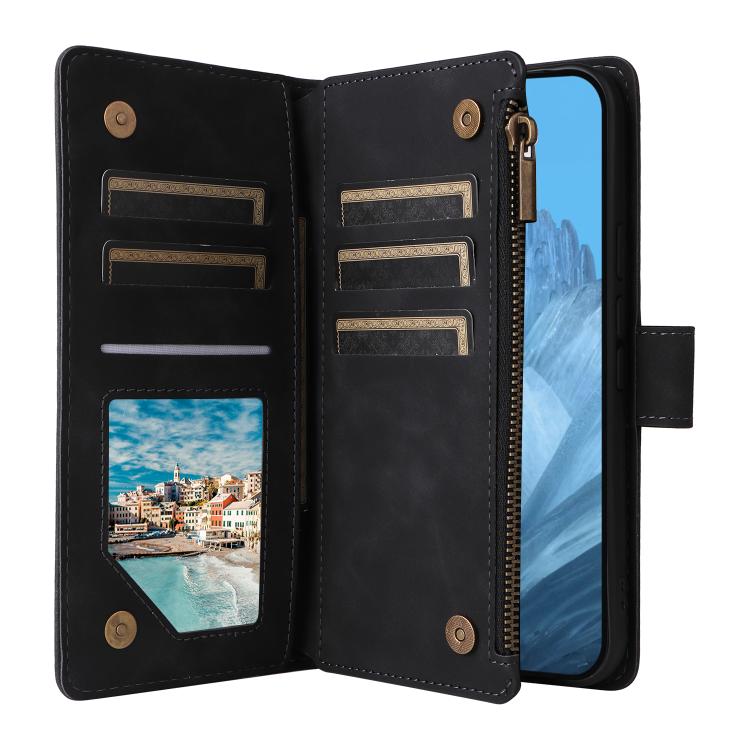 For Google Pixel 10a Multifunctional Multi-Card Wallet Phone Leather Case