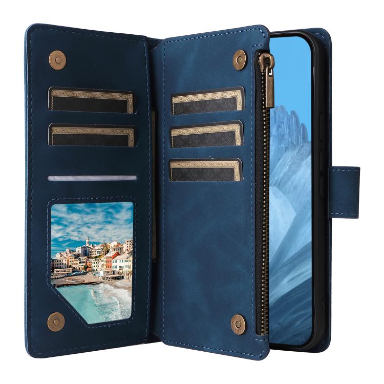 For Google Pixel 10a Multifunctional Multi-Card Wallet Phone Leather Case