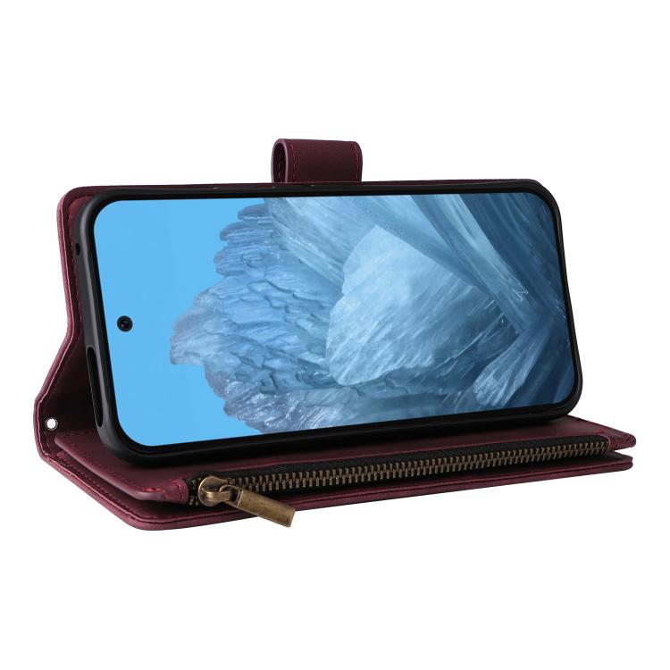 For Google Pixel 10a Multifunctional Multi-Card Wallet Phone Leather Case