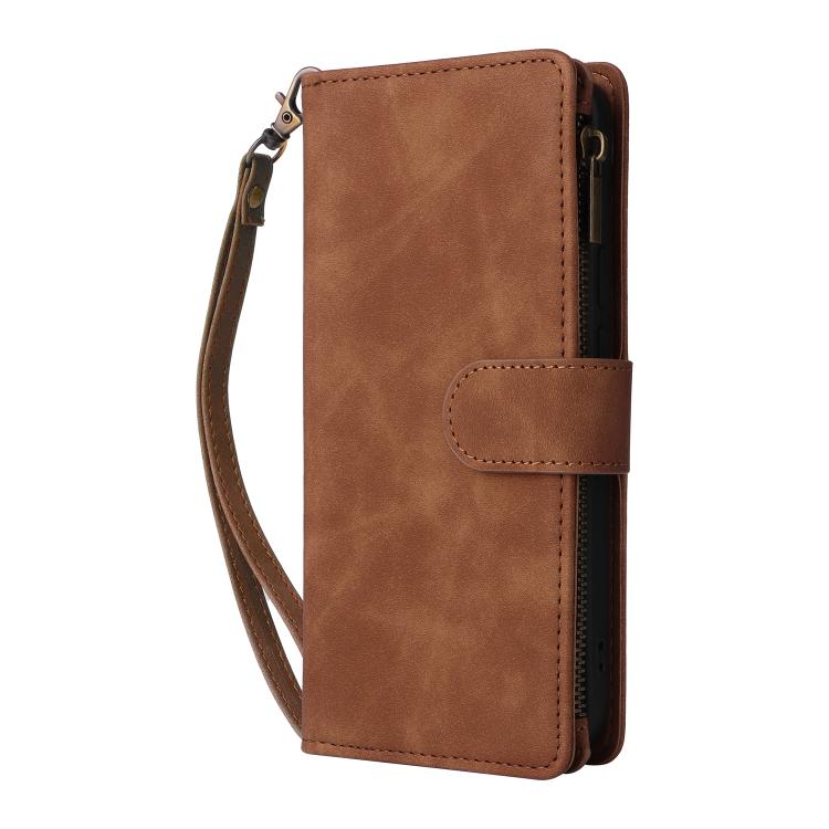 For Google Pixel 10a Multifunctional Multi-Card Wallet Phone Leather Case