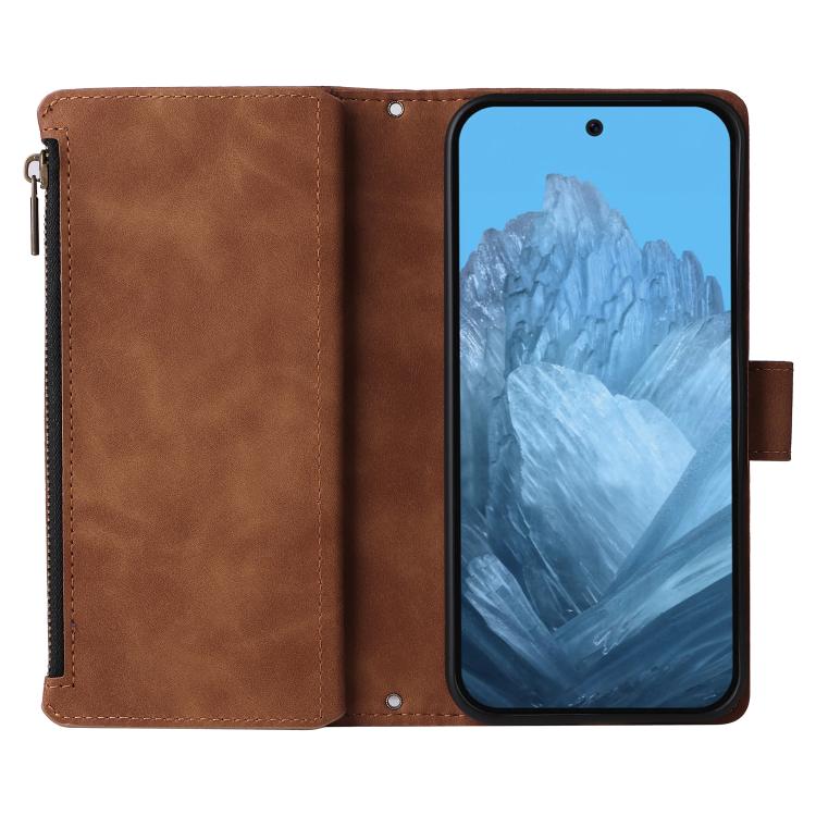 For Google Pixel 10a Multifunctional Multi-Card Wallet Phone Leather Case