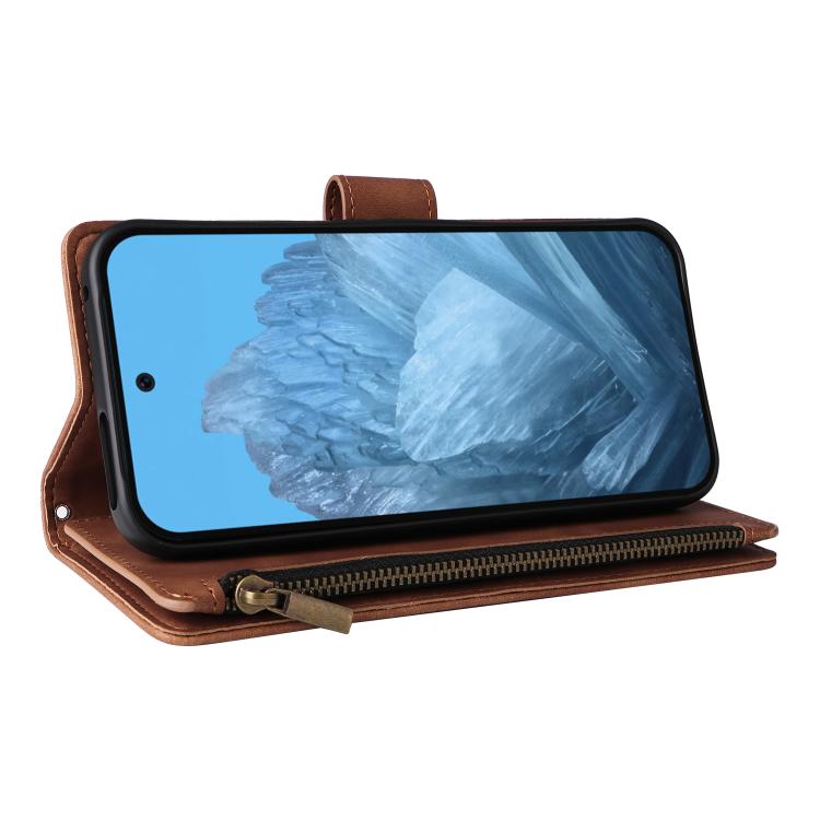 For Google Pixel 10a Multifunctional Multi-Card Wallet Phone Leather Case