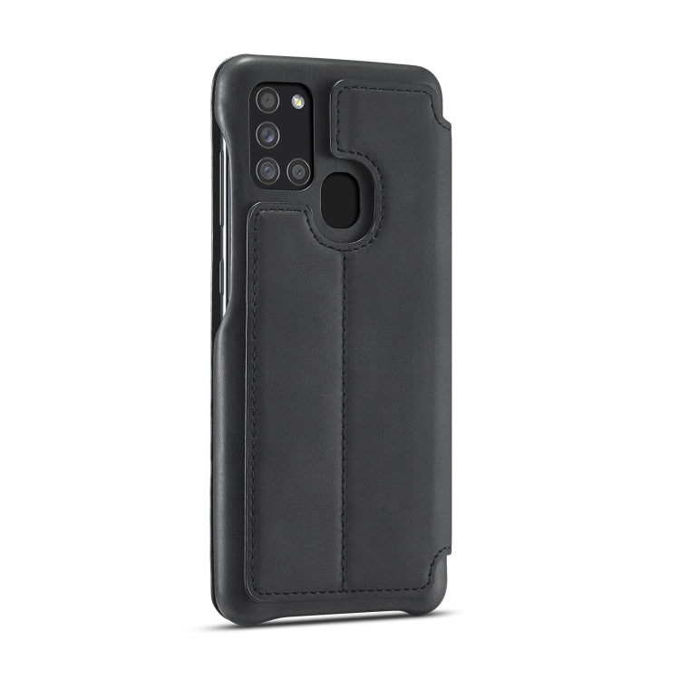 For Samsung Galaxy A21s LC.IMEEKE Hon Ancient Series Horizontal Flip Leather Case with Holder & Card Slot