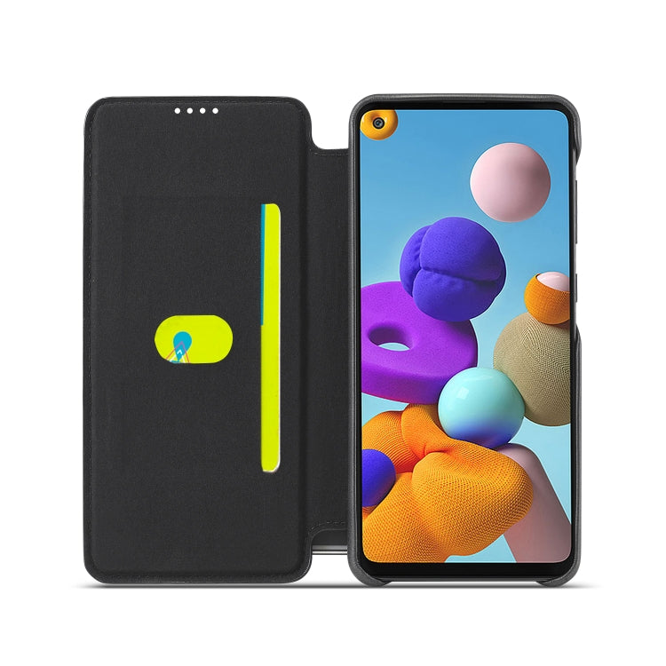 For Samsung Galaxy A21s LC.IMEEKE Hon Ancient Series Horizontal Flip Leather Case with Holder & Card Slot