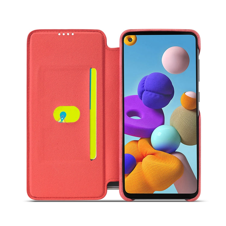For Samsung Galaxy A21s LC.IMEEKE Hon Ancient Series Horizontal Flip Leather Case with Holder & Card Slot
