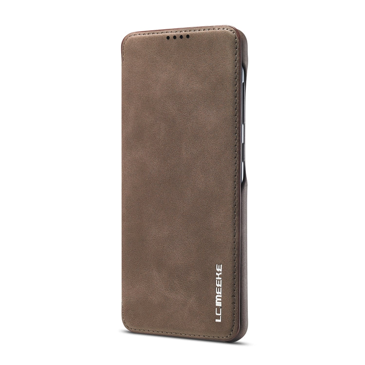 For Samsung Galaxy A21s LC.IMEEKE Hon Ancient Series Horizontal Flip Leather Case with Holder & Card Slot