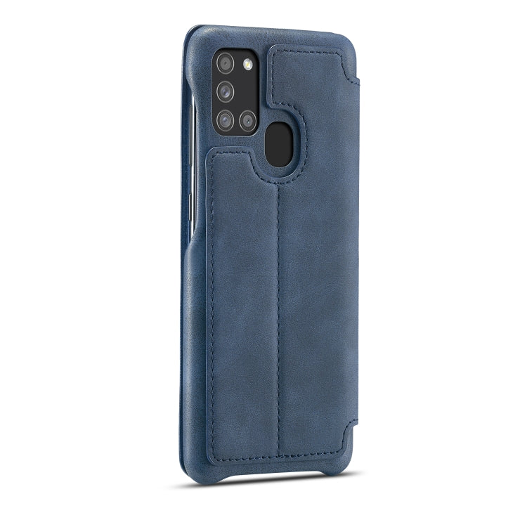 For Samsung Galaxy A21s LC.IMEEKE Hon Ancient Series Horizontal Flip Leather Case with Holder & Card Slot