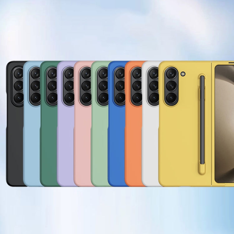 For Samsung Galaxy Z Fold6 Integrated Skin Feel PC Phone Case with Pen / Pen Box