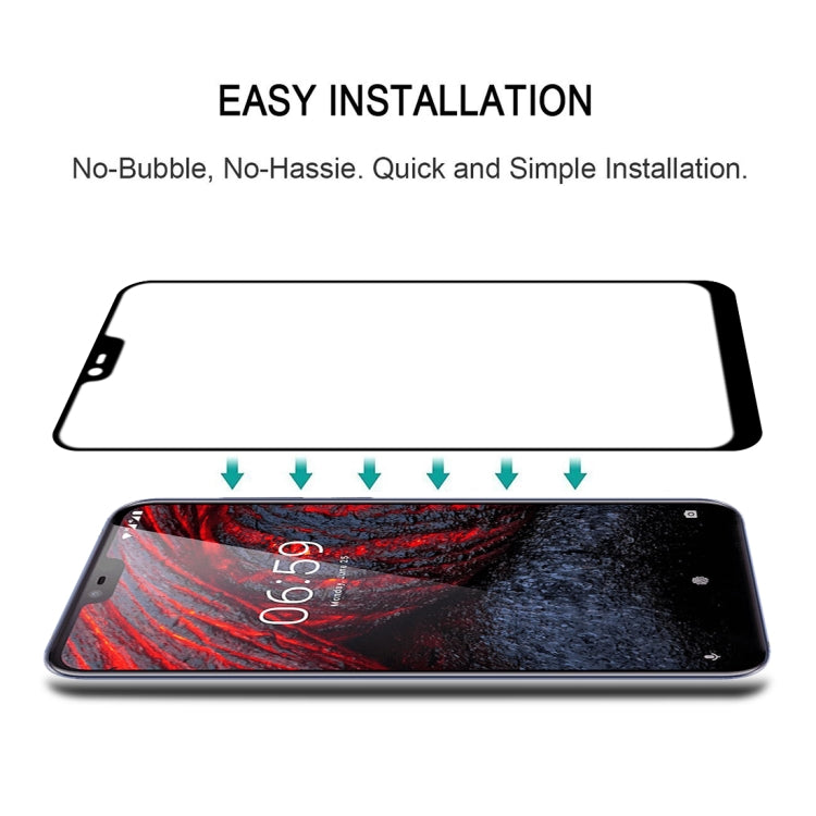 For Nokia X6 Full Glue Full Screen Tempered Glass Film