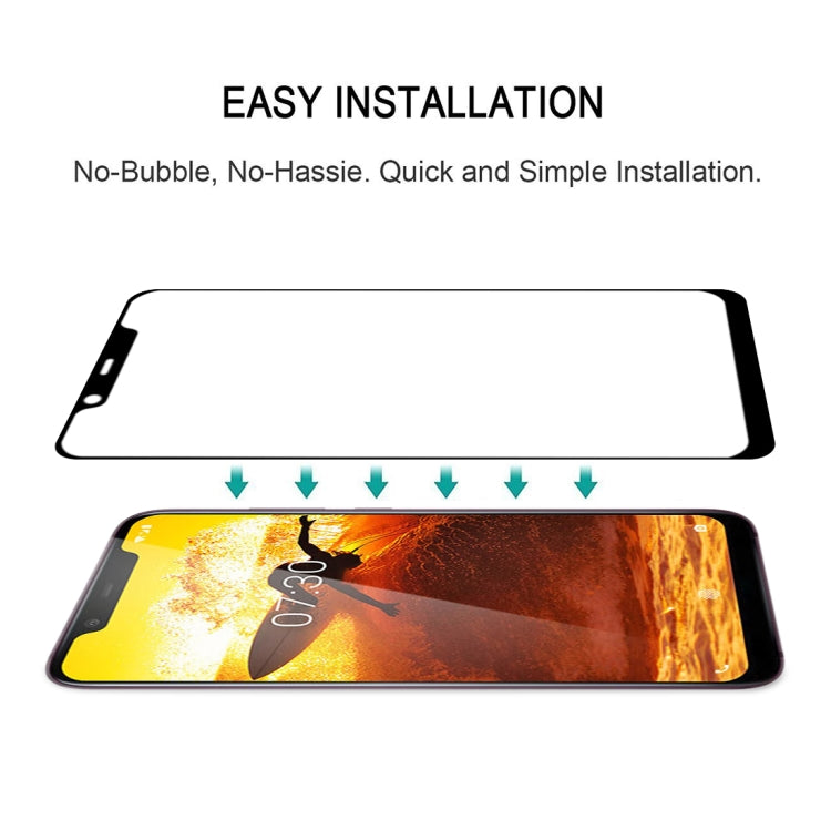 For Nokia X7 Full Glue Full Screen Tempered Glass Film