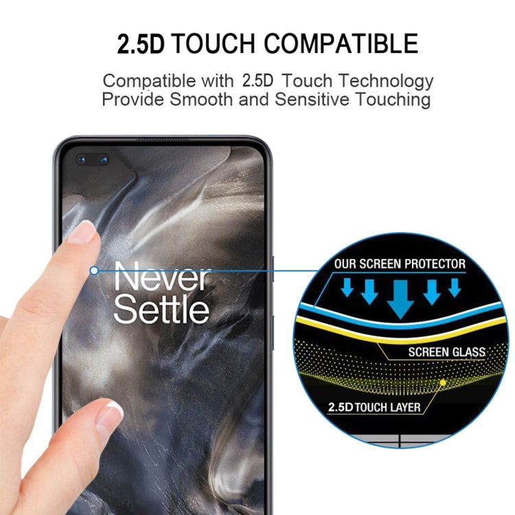 For OnePlus Nord Full Glue Full Screen Tempered Glass Film