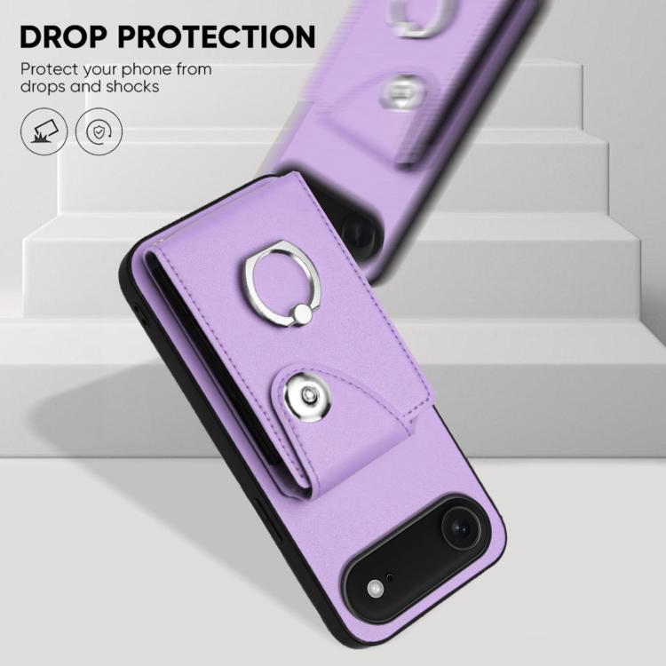 For iPhone Air Organ Card Bag Ring Holder Phone Case
