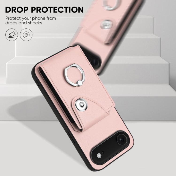 For iPhone Air Organ Card Bag Ring Holder Phone Case
