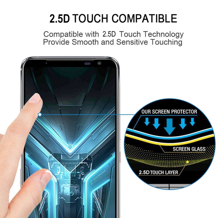 For Asus Rog Phone 3 Full Glue Full Screen Tempered Glass Film