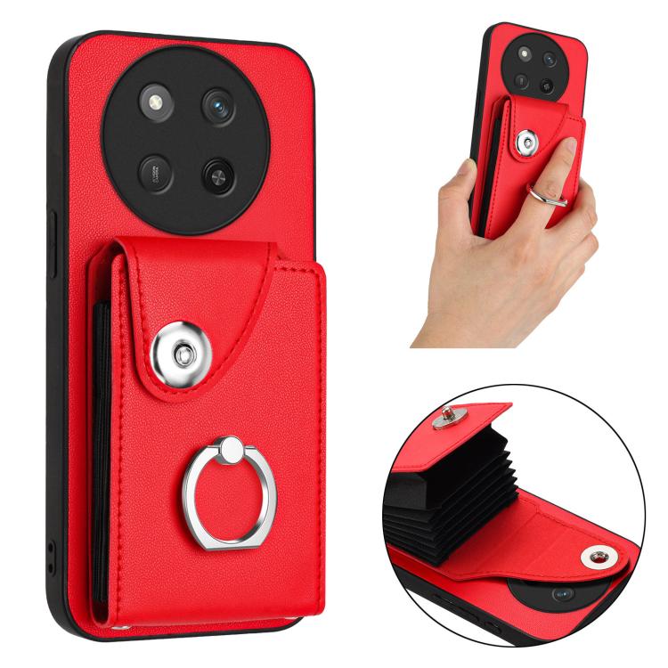 For Honor X60 Pro / X9c / Magic7 Lite Organ Card Bag Ring Holder PU Phone Case