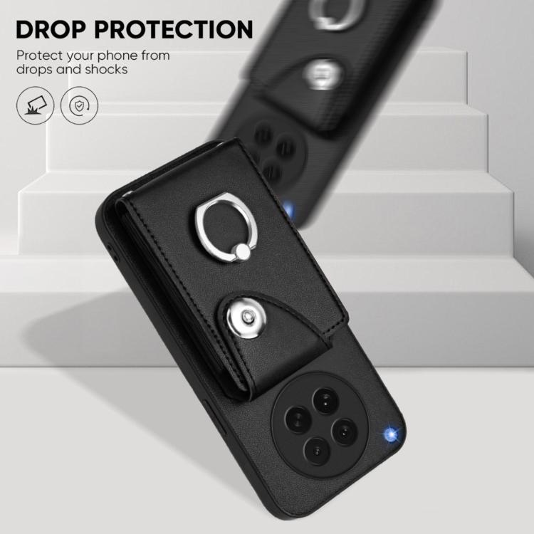 For OPPO Find X8s Organ Card Bag Ring Holder PU Phone Case