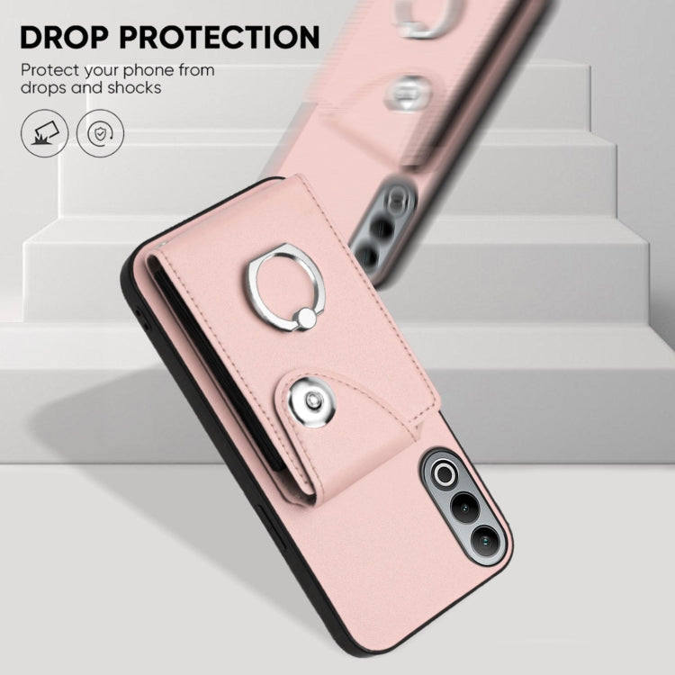 For OnePlus Nord CE4 Organ Card Bag Ring Holder PU Phone Case