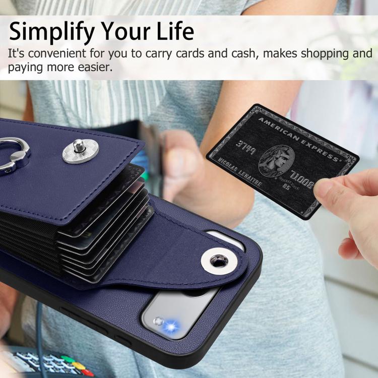 For OnePlus Nord 4 Organ Card Bag Ring Holder PU Phone Case