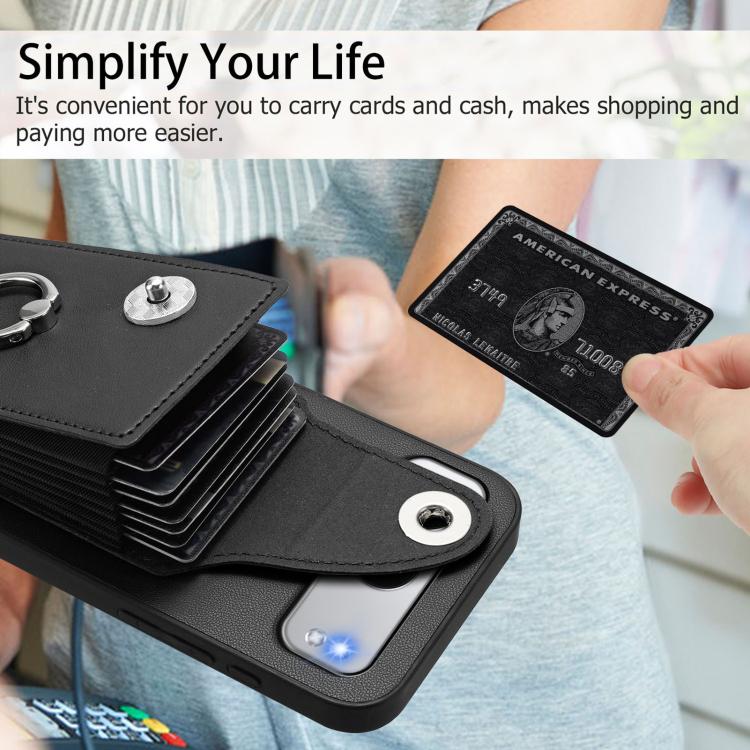 For OnePlus Nord 4 Organ Card Bag Ring Holder PU Phone Case