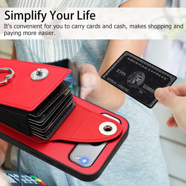 For OnePlus Nord 4 Organ Card Bag Ring Holder PU Phone Case