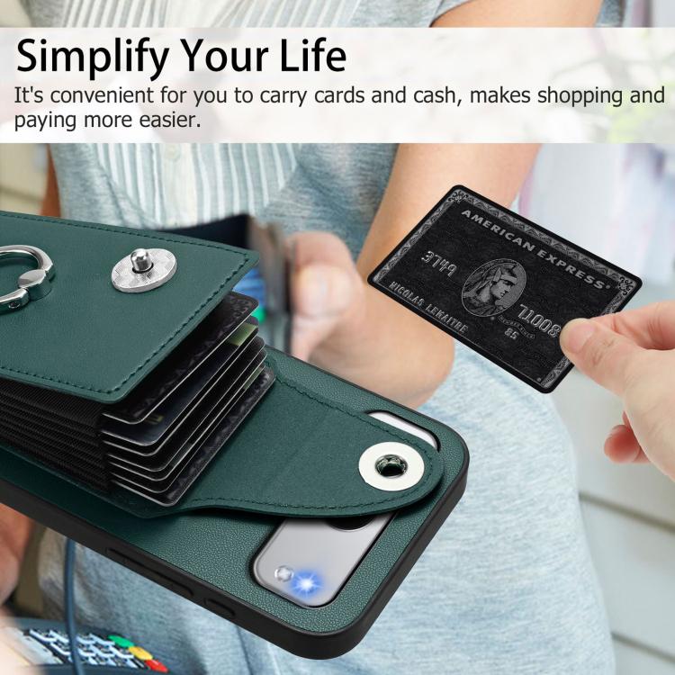 For OnePlus Nord 4 Organ Card Bag Ring Holder PU Phone Case